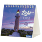 Preview: Minikalender „Licht der Welt“ 2027 mit Leuchtturm und Bibelversen
