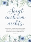 Preview: *Poster „Sorgt euch um nichts“