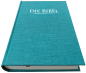 Preview: *Taschenbibel, Leinen, petrol, 13 x 18,3 x 2,9 cm