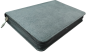 Preview: *Pocketbibel, Leder, braun/grau, Goldschnitt, Reißverschluss, 10,5 x 15,0 x 2,3 cm