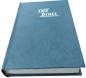 Preview: *Pocketbibel, Kunstleder, blaugrau, 9,5 x 14,0 x 2,3 cm