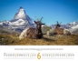 Preview: Schweizer Bildkalender mit Bergmotiven, Landschaftsaufnahmen und Bibelversen als Wandkalender im Querformat.