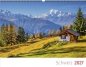 Preview: Schweizer Bildkalender mit Bergmotiven, Landschaftsaufnahmen und Bibelversen als Wandkalender im Querformat.