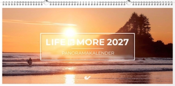 Panoramakalender XL 2027 – Hochwertiger Wandkalender mit Bibelversen, brillanten Bildern und silberner Spiralbindung.