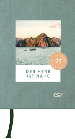 Der Herr ist nahe 2027 Großdruck – Christlicher Hardcover-Buchkalender mit täglichen Andachten, großer Schrift und Lesebändchen.