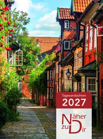 Preview: Näher zu Dir 2027 – Christlicher Buchkalender mit täglichen Bibelworten im Taschenformat, Motiv Haus