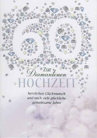 *Faltkarte „diamantene Hochzeit“ Josua 1,5