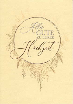 *Faltkarte „Hochzeit“ Matthäus 19,5