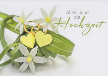 *Faltkarte „Hochzeit“ Epheser 4,2.3
