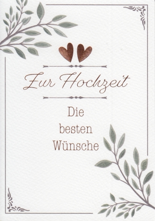 *Faltkarte „Hochzeit“ 2. Thessalonicher 3,5