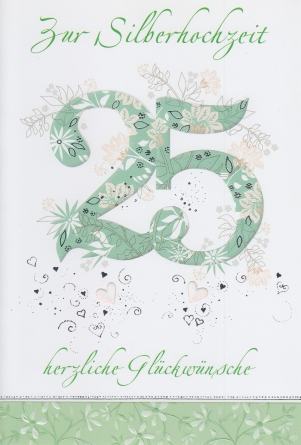 *Faltkarte „Silberhochzeit“ Hebräer 13,8