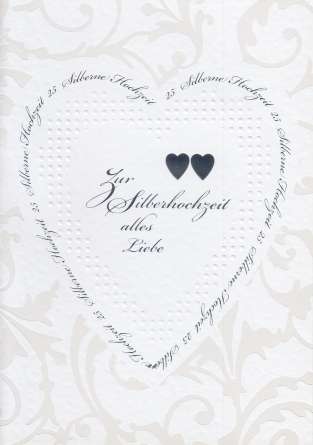 *Faltkarte „Silberhochzeit“ Josua 1,5