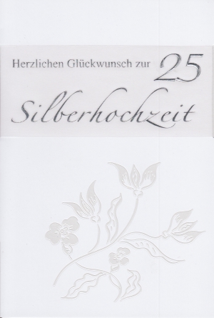 *Faltkarte „Silberhochzeit“ 2. Thessalonicher 3,18