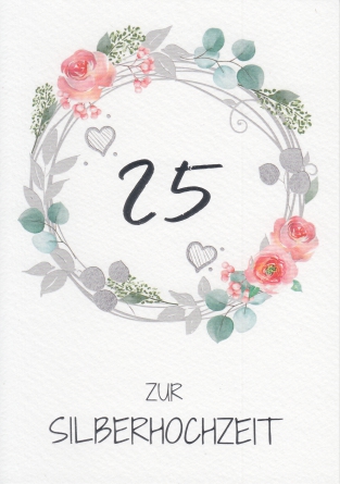 *Faltkarte „Silberhochzeit“ Jesaja 26,4