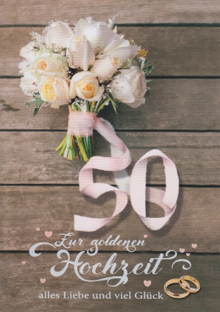 *Faltkarte „goldene Hochzeit“ Jesaja 26,4