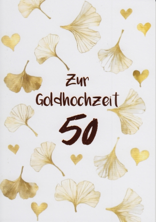 *Faltkarte „goldene Hochzeit“ Psalm 118,24
