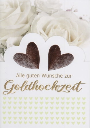 *Faltkarte „goldene Hochzeit“ Johannes 1,16