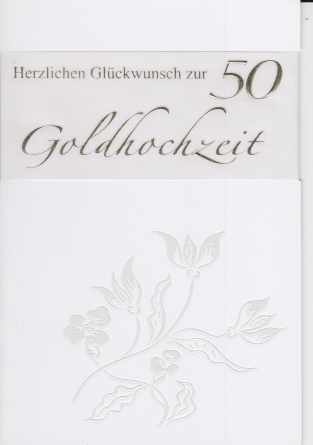 *Faltkarte „goldene Hochzeit“ Römer 15,13
