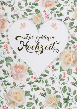 *Faltkarte „goldene Hochzeit“ Matthäus 28,20