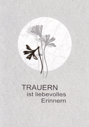 *Faltkarte „Trauer“ Römer 8,39