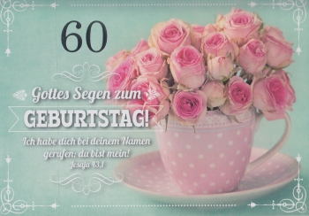 *Faltkarte „Zahlengeburtstag“ (60) Jesaja 43,1