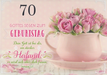 *Faltkarte „Zahlengeburtstag“ (70) nach Zephanja 3,17