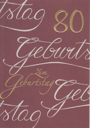 *Faltkarte „Zahlengeburtstag“ (80) Psalm 31,8