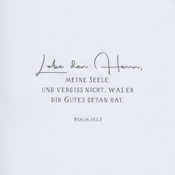 *Faltkarte „Zahlengeburtstag“ (90) Psalm 103,2