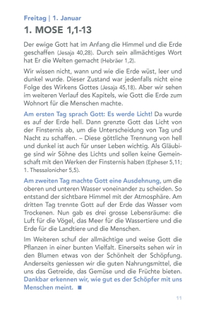 Preview: Tägliches Manna 2027 – Hardcover Bibellesehilfe mit täglichen Bibelabschnitten, Erklärungen und Lesefaden.