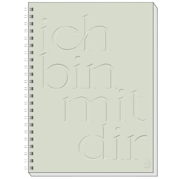 Memo-Block „Ich bin mit dir“ im A5-Format mit Spiralbindung und festem Umschlag