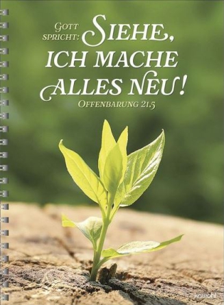 *Memoblock groß „Siehe, ich mache alles neu! - groß (Pflanze)