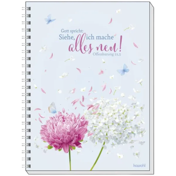 *Memoblock „Siehe, ich mache alles neu!" - klein (Blume)
