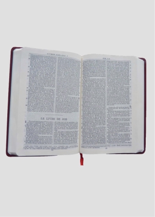 Bibel – französisch, Goldschnitt, weinrot, preisreduziert
