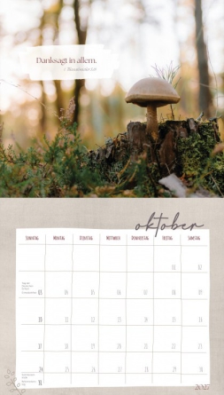 Ein kleines Stück Land 2027 – Wandkalender mit Landstil-Motiven, Bibelworten und praktischem Kalendarium.