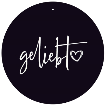 *Dekoboard „geliebt“