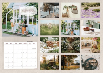 Ein kleines Stück Land 2027 – Wandkalender mit Landstil-Motiven, Bibelworten und praktischem Kalendarium.