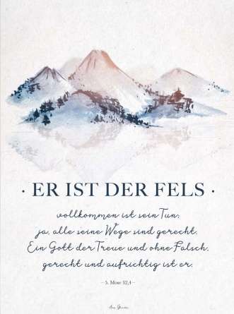 *Poster „Er ist der Fels“