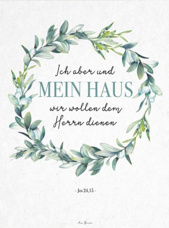 *Poster „Ich aber und mein Haus“