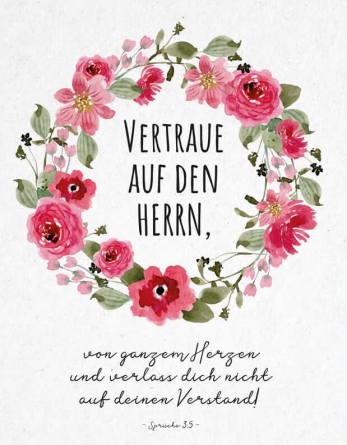 *Poster „Vertraue auf den Herrn“