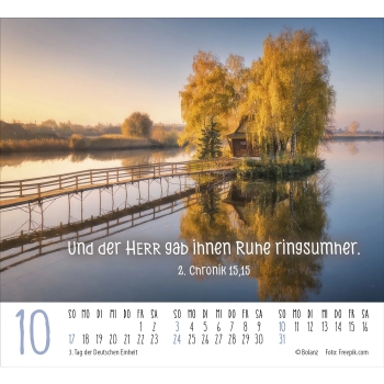 Aufstellkalender „Atempause