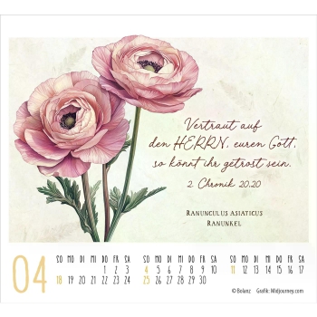 *Kunstwerke des Schöpfers, 2027, Minikalender