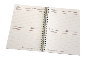 Preview: *Notizbuch „Stille Zeit mit Dir“ – Lederoptik Antik