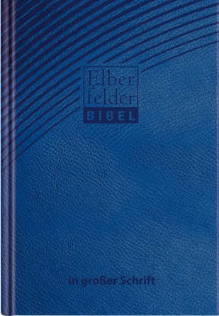 Lesebibel für Sehbehinderte, blau