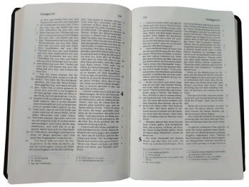 Standardbibel, Leder, schwarz, Goldschnitt, 15,0 x 22,5 x 3,0 cm