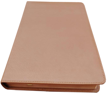 Standardbibel, Leder, hellbraun, Rotgoldschnitt, Griffregister, 15,2 x 22,5 x 3,0 cm