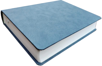 Schreibrandbibel, klein, Kunstleder, blaugrau