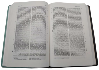 Standardbibel, Kunstleder, anthrazit/mint, 14,9 x 22,5 x 2,8 cm