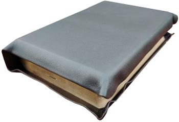 Standardbibel, Leder, schwarz, Goldschnitt mit Notizseiten, Schutzklappen, 15,7 x 23,0 x 5,5 cm