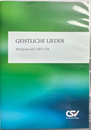 *Geistliche Lieder – 254 Lieder auf 2 MP3-CDs