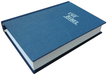 *Pocketbibel, Leinen, blau, 9,5 x 14,0 x 2,3 cm